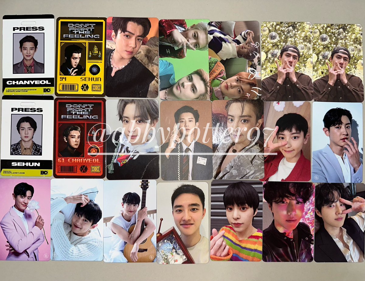 abbypotter97's tweet image. wts lfb #exo sparks random photocards
exo dftf, 1b views, exist album, pink christmas, pcy ever bilena set

₱4200 set
-onhand 21 official pcs
-selling as set only
-dop 5 days
-dm for pc condi 
-reply/dm to claim
-w/ freebies

📌sehun chanyeol kyungsoo suho xiumin chen baek kai