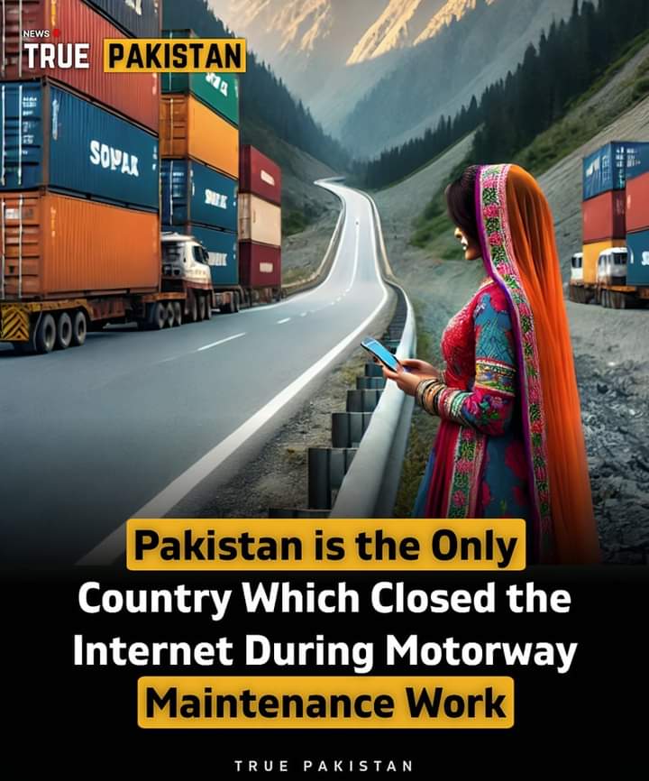 khalidkoree's tweet photo. Pakistan is the Only Country Which Closed the Internet During Motorway Maintenance Work.
#TruePakistan https://t.co/aKJiN04K6A