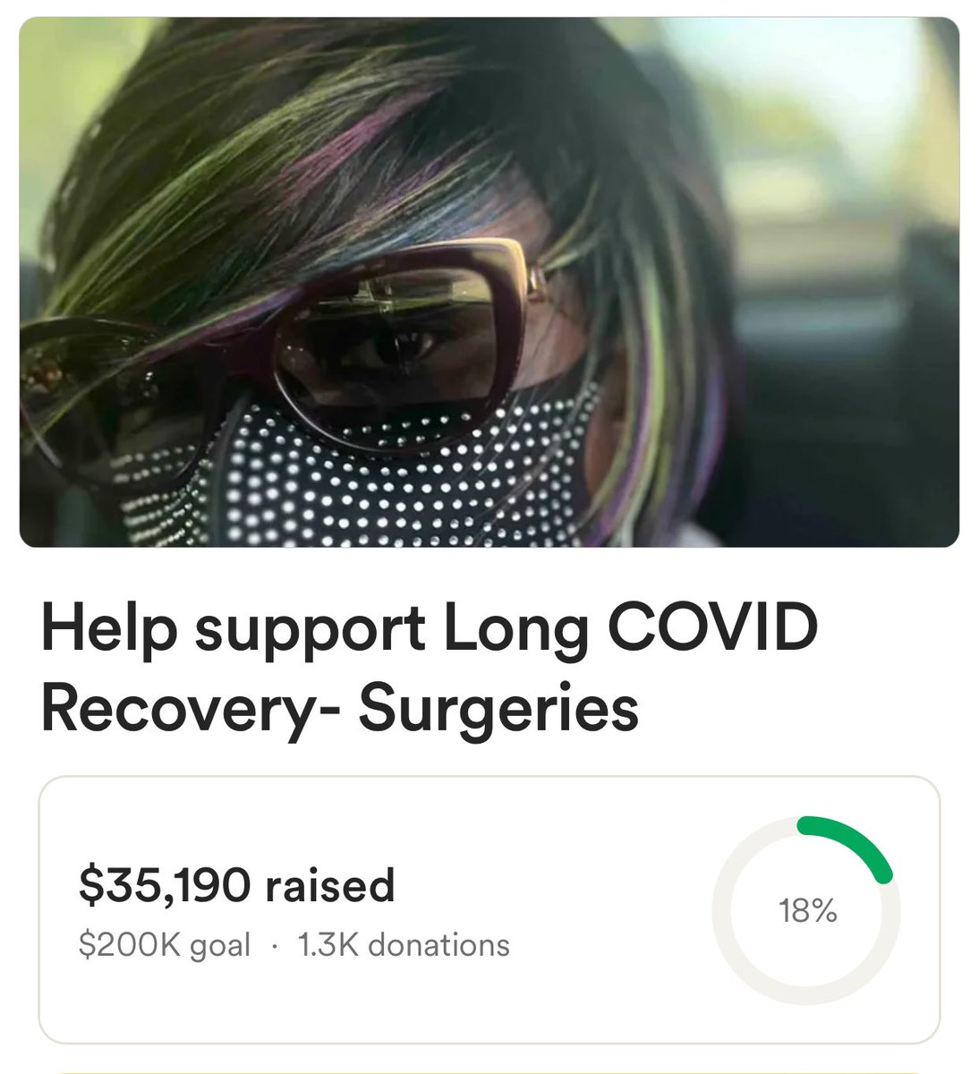 This fundraiser has been open and running for 2 years now and it only has reached 18% complete the goal! ‼️🙌

Please, support this fundraiser to help with long-term COVID treatment which is crucial and for Genevieve's cancer treatment as well!

DONATE 👉 gofundme.com/f/help-support…