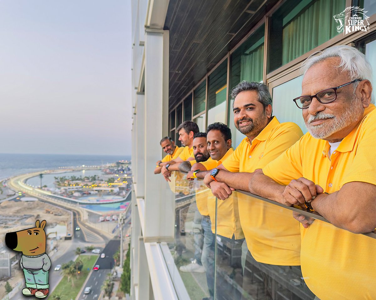 Just some chill guys at Jeddah! 💛

#WhistlePodu #SuperAuction