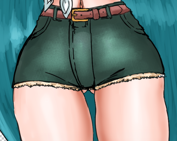 もにょもけさんのずんちゃんのホットパンツ太ももトライアングル is GOD 
