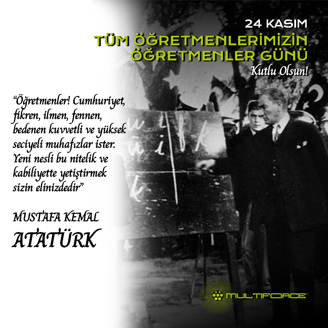 MultiforceTR's tweet photo. 📖 Öğretmenler Gününüz Kutlu Olsun! 

Geleceğimizi inşa eden, bilgiyle aydınlatan, sevgiyi ve bilimi nesilden nesile taşıyan tüm öğretmenlerimize minnettarız. İyi ki varsınız! 👏

#öğretmenlergünü #başöğretmenAtatürk #24kasım #öğretmen #multiforce https://t.co/vB4Sra0f1L