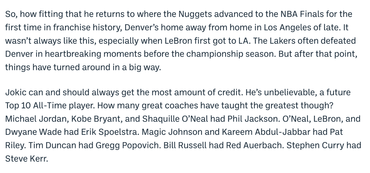 NBABlackburn's tweet photo. NEW for @MileHighSports 

Michael Malone is the all-time winningest coach in Denver Nuggets franchise history.
https://t.co/mOwBtg69M3 https://t.co/oWGci1V8Af