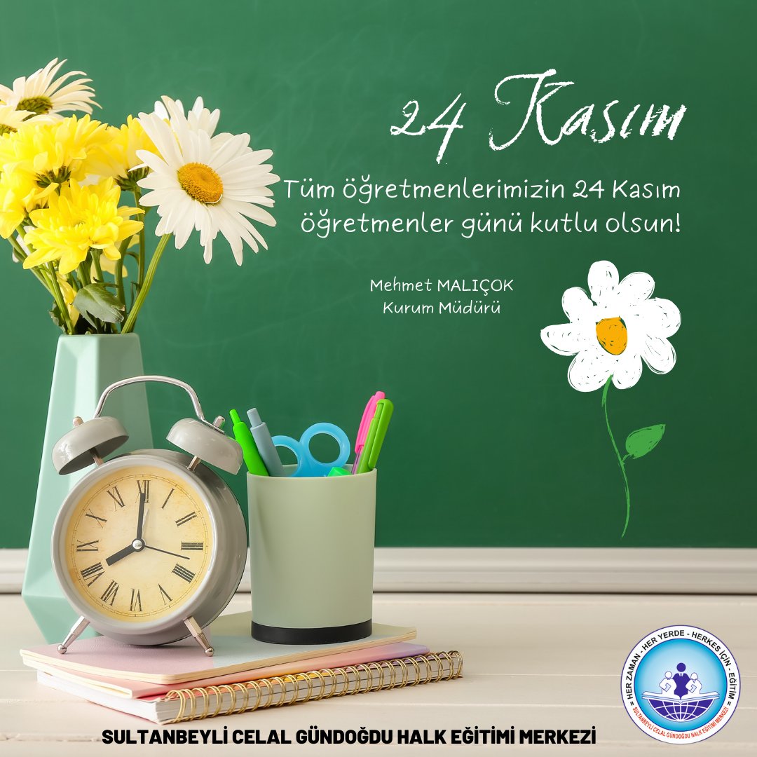 sultanbeylihem's tweet photo. Bütün öğretmenlerimize sabır, emek ve fedakârlıkları için teşekkür ediyor, 24 Kasım Öğretmenler Günü’nü kutluyoruz. 💐
#24KasımÖğretmenlerGünü 
@mmalicok https://t.co/NksDjUuT1Z