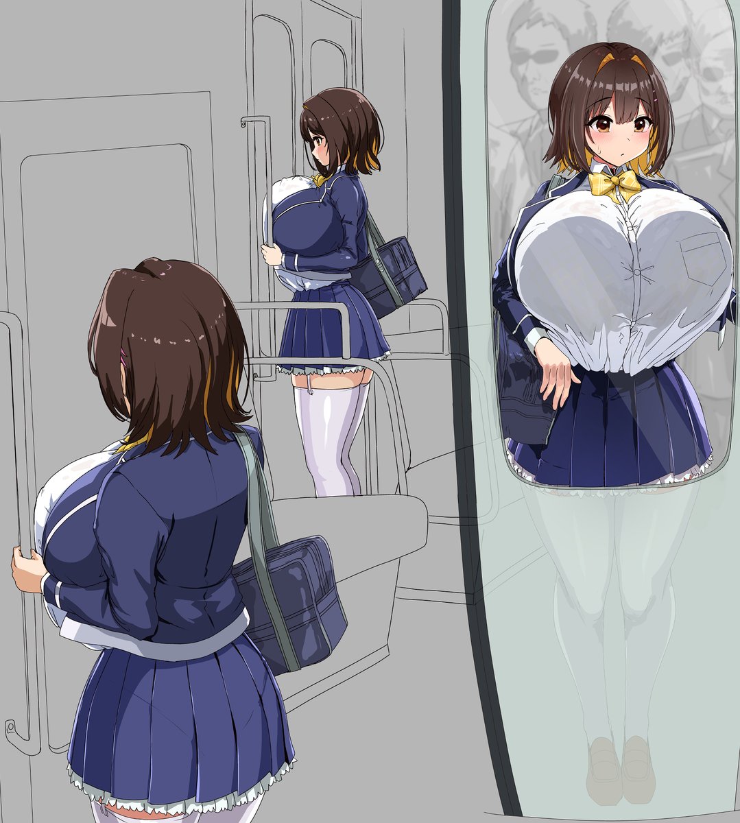 おさでか!デッッッッかいと電車通学も大変だね! 