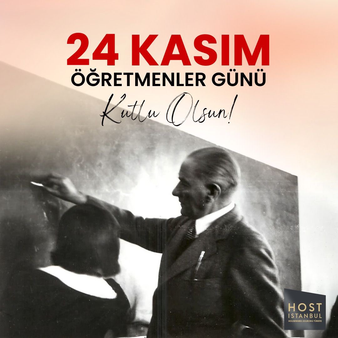 Eğitime ve öğretmenlere verdiği değerle bir milleti aydınlatan Gazi Mustafa Kemal Atatürk’ün izinden yürüyen tüm öğretmenlerimizin günü kutlu olsun. 💐

#24Kasım #ÖğretmenlerGünü #Host