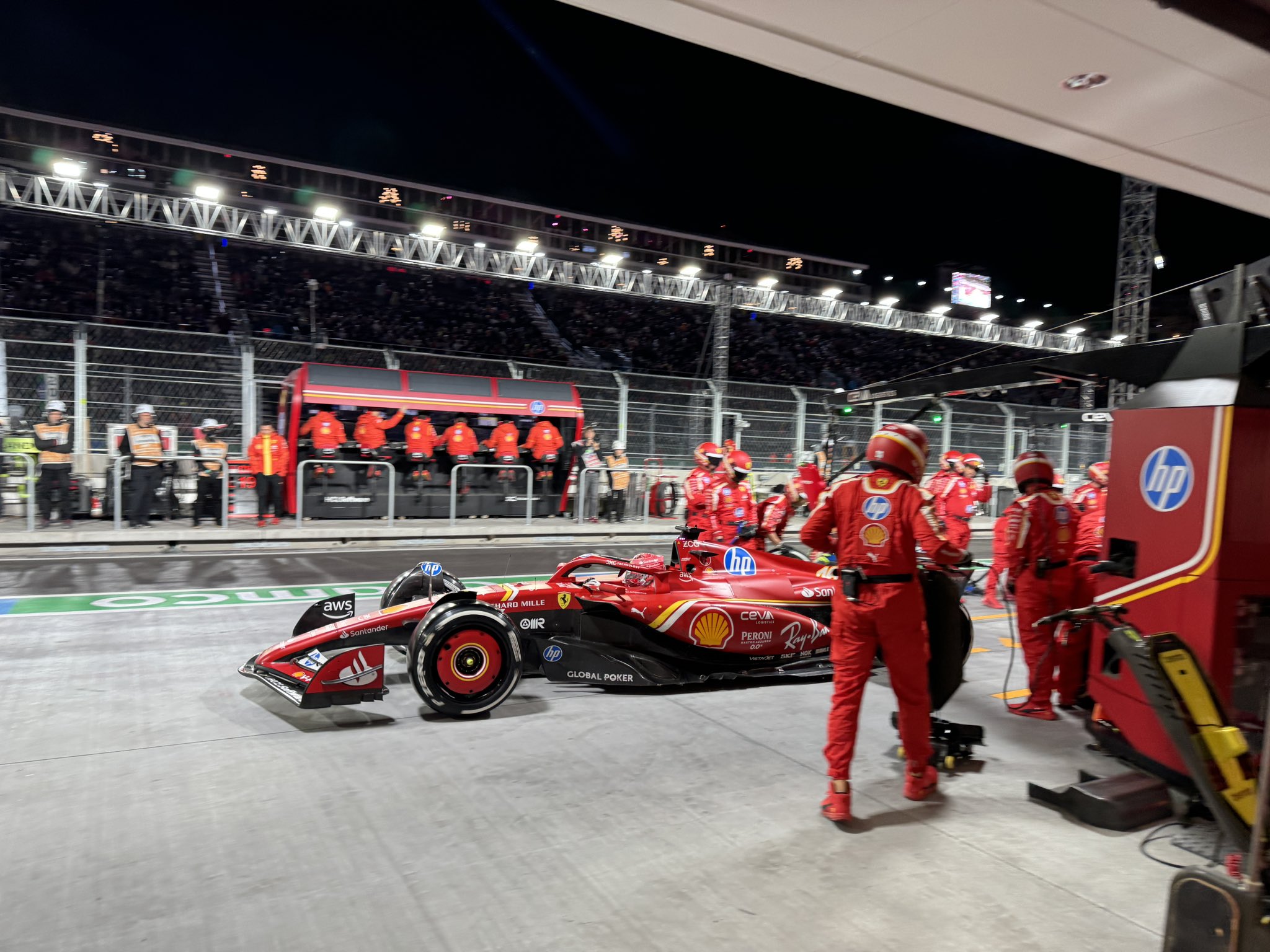 Charles Leclerc in Las Vegas GP