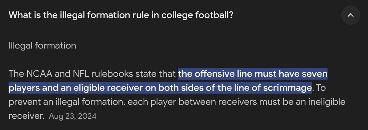 The ref explained it wrong...but someone show me the eligible wr on the top of the formation? There isnt one..the TE is covered up by Williams. It's absolutely an illegal formation: By. The. Rule. 
As soon as they try to throw..its a foul