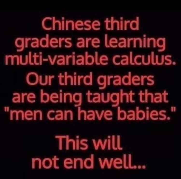WallStreetMav's tweet photo. Defund the federal Department of Education. Shut it down. Fire all of the bureaucrats.

Return education standards fully to the states. All charter schools, school choice. Let local states and counties experiment with school policies and find what works best. https://t.co/tegzRROc6U