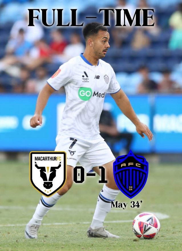 A first half strike from Guillermo May sends us back to the top of the table! ⚫️🔵