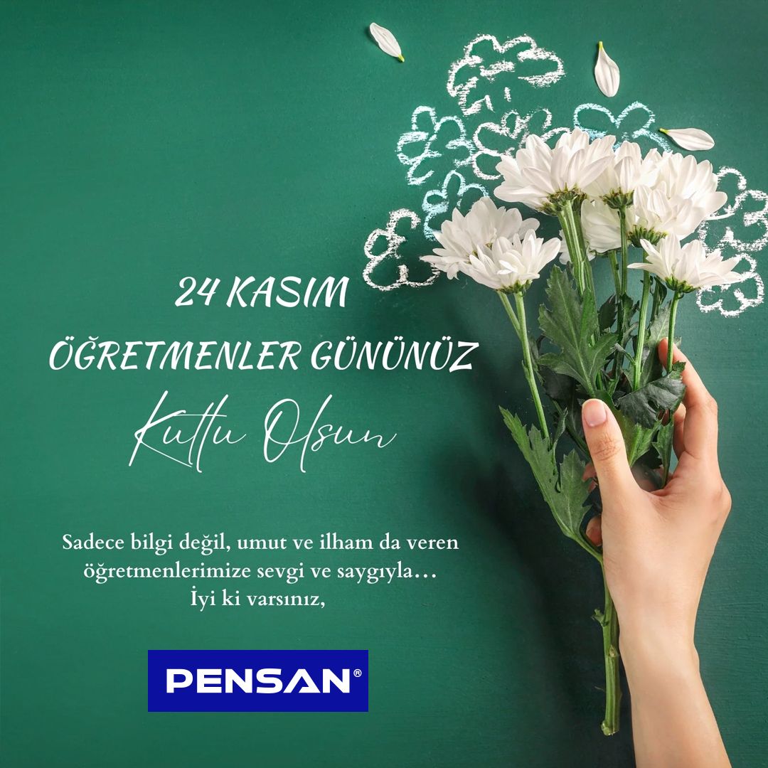 Sadece bilgi degil, umut ve ilham veren tüm ögretmenlerimizin, 24 Kasım öğretmenler günü kutlu olsun. 

#ÖğretmenlerGünü
#pensan