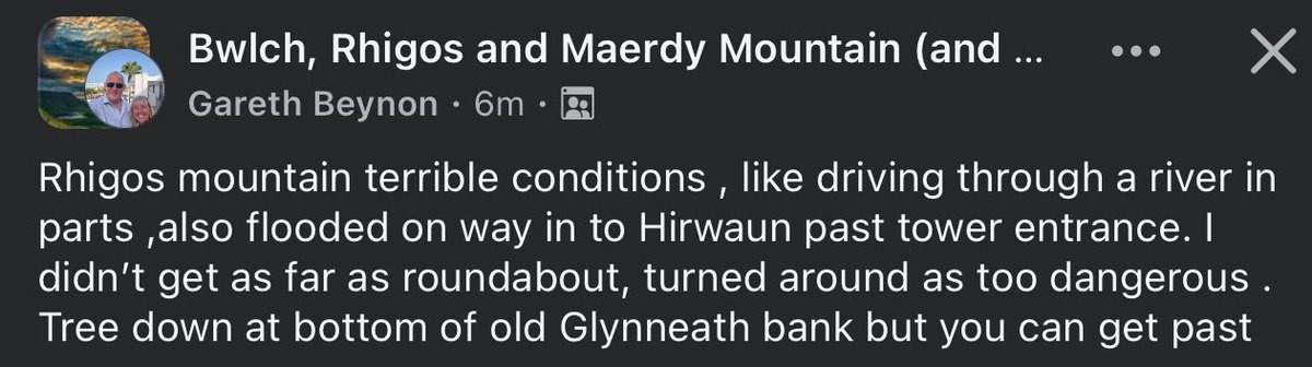 Update on A4061 Rhigos Mountain Road via Facebook. <a href="/RCTCouncil/">RCT Council</a>