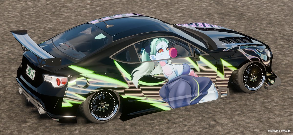 RABI_Carpaeking's tweet photo. 結局両面になってしまったメッキ抜き+痛車
サイバーパンク2077よりレベッカ
リアウインドウ分の余力を残せなかった…
あと下地メッキ感が微塵も伝わらない https://t.co/rxDNrRQY4U