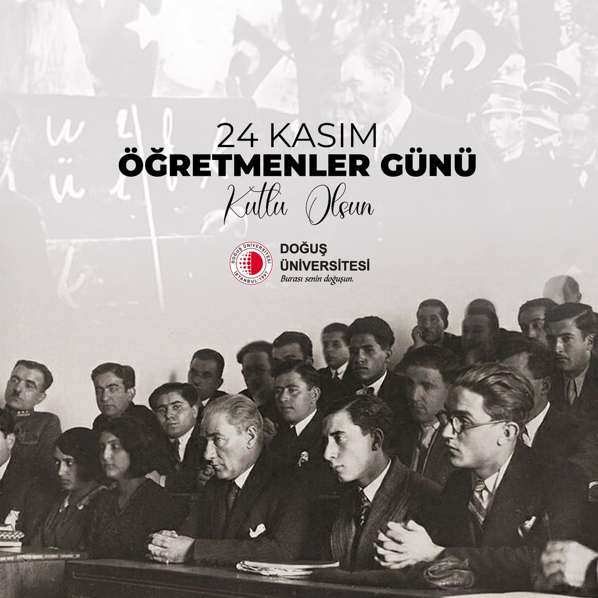 "Öğretmenler; yeni nesli, Cumhuriyetin fedakâr öğretmen ve eğitimcilerini, sizler yetiştireceksiniz ve yeni nesil, sizin eseriniz olacaktır."

Başöğretmen Mustafa Kemal Atatürk başta olmak üzere tüm öğretmenlerimizin Öğretmenler Günü kutlu olsun! 💐📚

#ÖğretmenlerGünü #24Kasım