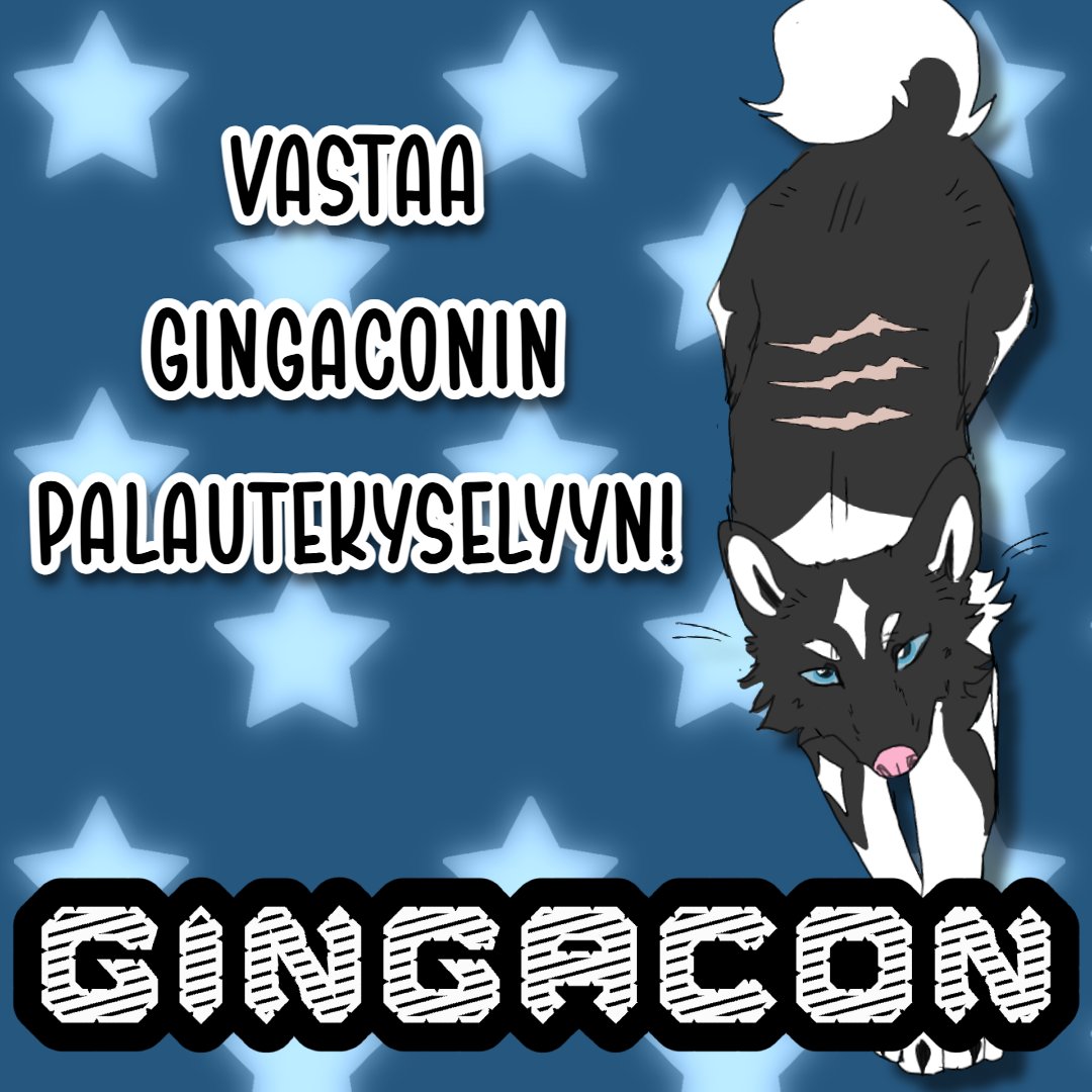 Gingacon's tweet photo. Muistathan vastata Gingaconin palautekyselyyn!

Palautteenne on meille kultaakin kalliimpaa tapahtumamme kehittämisessä 💙

Palautekysely sulkeutuu 8.12.2024.

https://t.co/vRFEWZUo7Q

Kuvitus: Haphizard https://t.co/Y8wdELeBlY