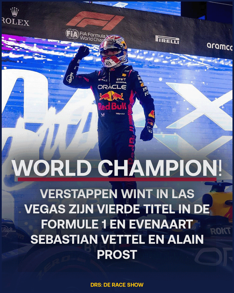 Niet de snelste auto, geen hulp van zijn teamgenoot, geen hulp van de media, het maakt allemaal niet uit, Verstappen is voor de VIERDE keer wereldkampioen Formule 1 🏆🇳🇱