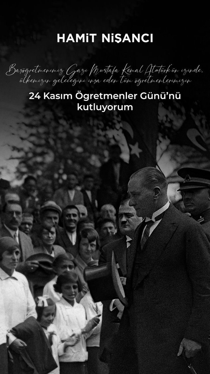 Başöğretmenimiz Gazi Mustafa Kemal Atatürk’ün izinde, ülkemizin geleceğini inşa eden tüm öğretmenlerimizin 24 Kasım Öğretmenler Günü’nü kutluyorum.