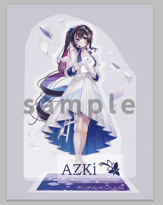 あずきちの新作アクスタはこんな感じの予定です!高さは17cmくらい。新刊と一緒に今週末からメロブさんの予約開始できるように準備進めます〜! 
