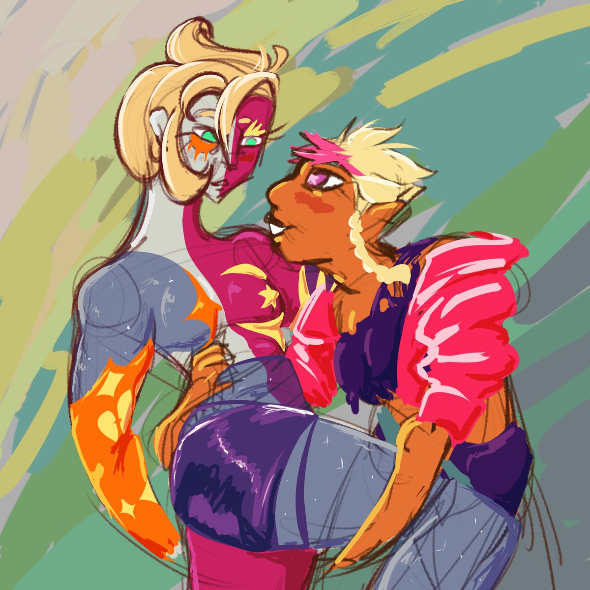 Erigold13261's tweet photo. #nsr #NoStraightRoads #nsreve #nsrmayday
Been wanting to draw NSR again. Here's some timeskip MayEve thanks to an ask on tumblr! https://t.co/VGEyxcwst5