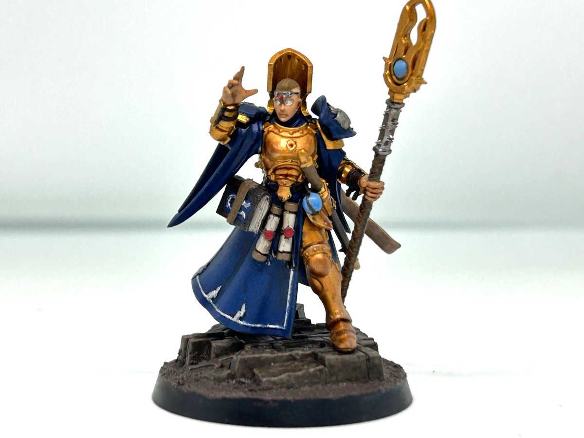 MaximumHamster's tweet image. ウォーハンマーのストームキャスト・エターナルのナイトアーケイナムを作ってみました。 #Warhammer #stormcasteternals #paintingwarhammer #ウォーハンマー #miniaturepainting