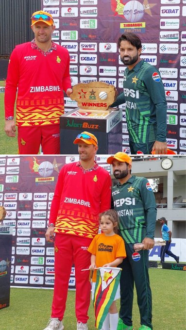 Trophy unveiled for the Pakistan vs Zimbabwe ODI series 🏆