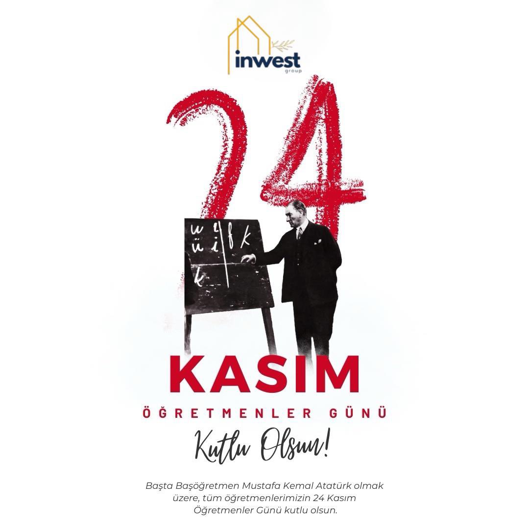 Başta Başöğretmen Mustafa Kemal Atatürk olmak üzere, tüm öğretmenlerimizin 24 Kasım Öğretmenler Günü kutlu olsun.

#24KasımÖğretmenlerGünü