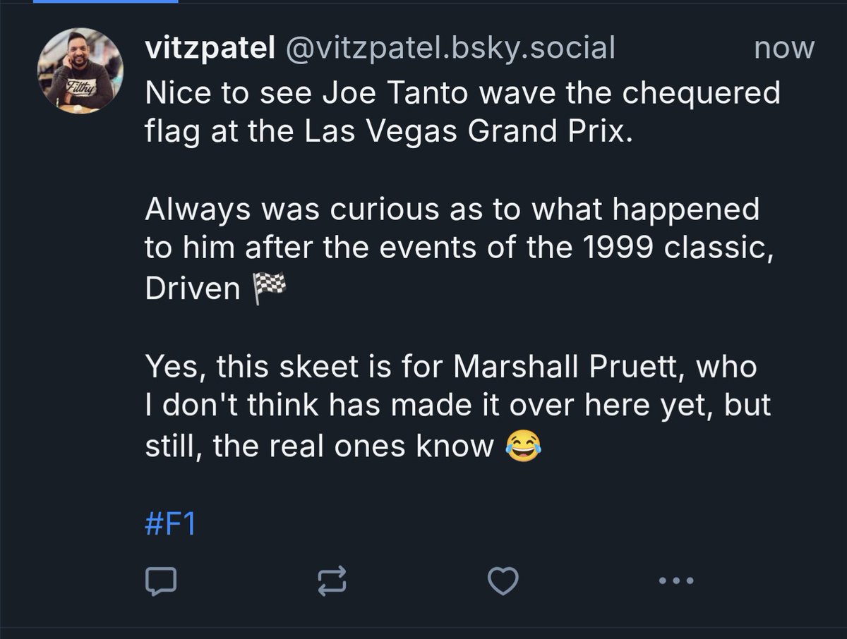 vitzpatel's tweet image. For @marshallpruett, the biggest Joe Tanto fan I know 🏁✨