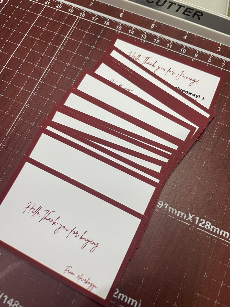 #PRINTSBY9TEEN   

Thank you card piso prints

- dm us to inquire   

t. kpop ppop concert event ph wts lf hand banner prints printing services service