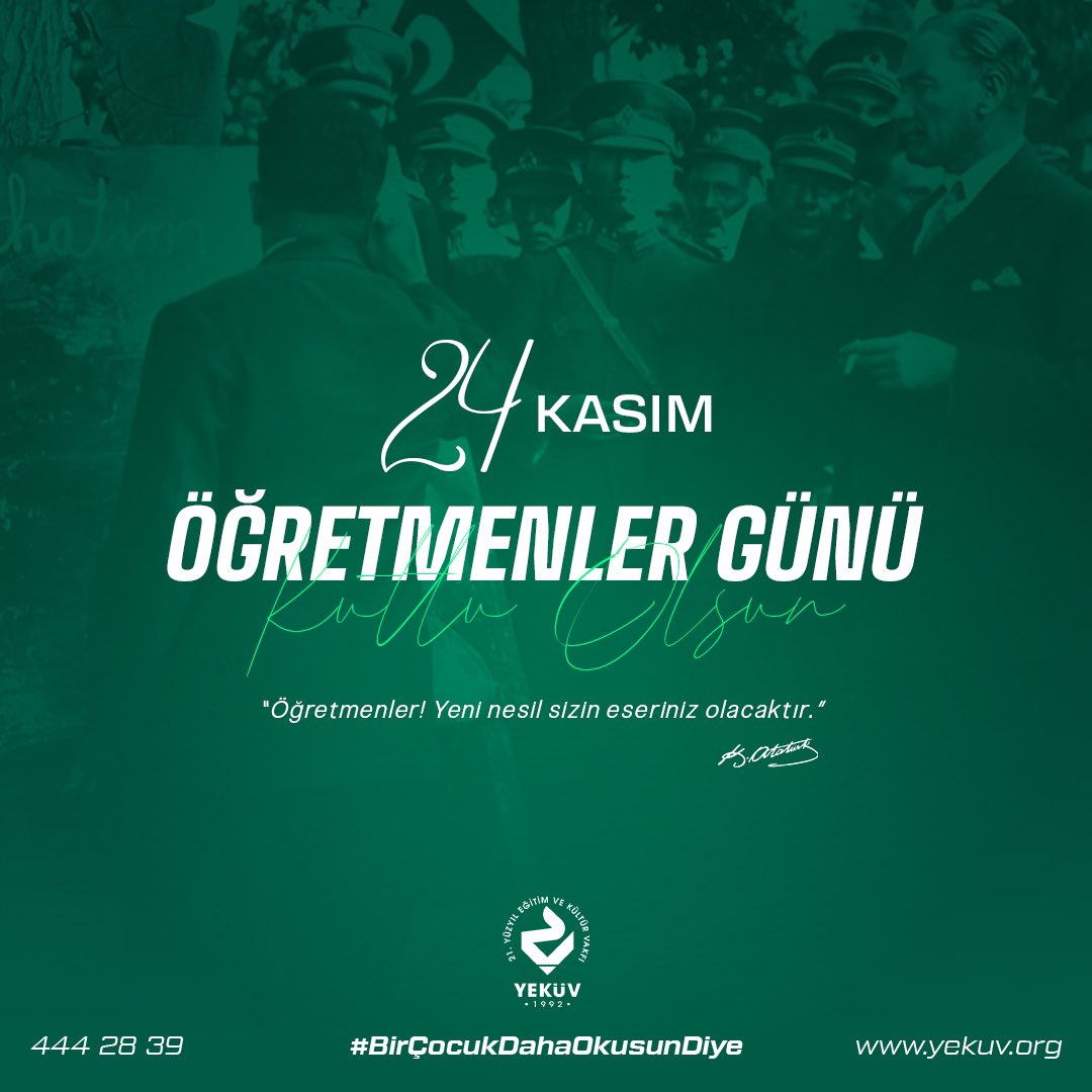 Eğitimin ışığını yakan, bilgi ve sevgiyle yolumuzu aydınlatan tüm öğretmenlerimizin Öğretmenler Günü’nü kutluyoruz. Onların rehberliği, daha aydınlık bir gelecek için en büyük gücümüzdür. 🌟📚