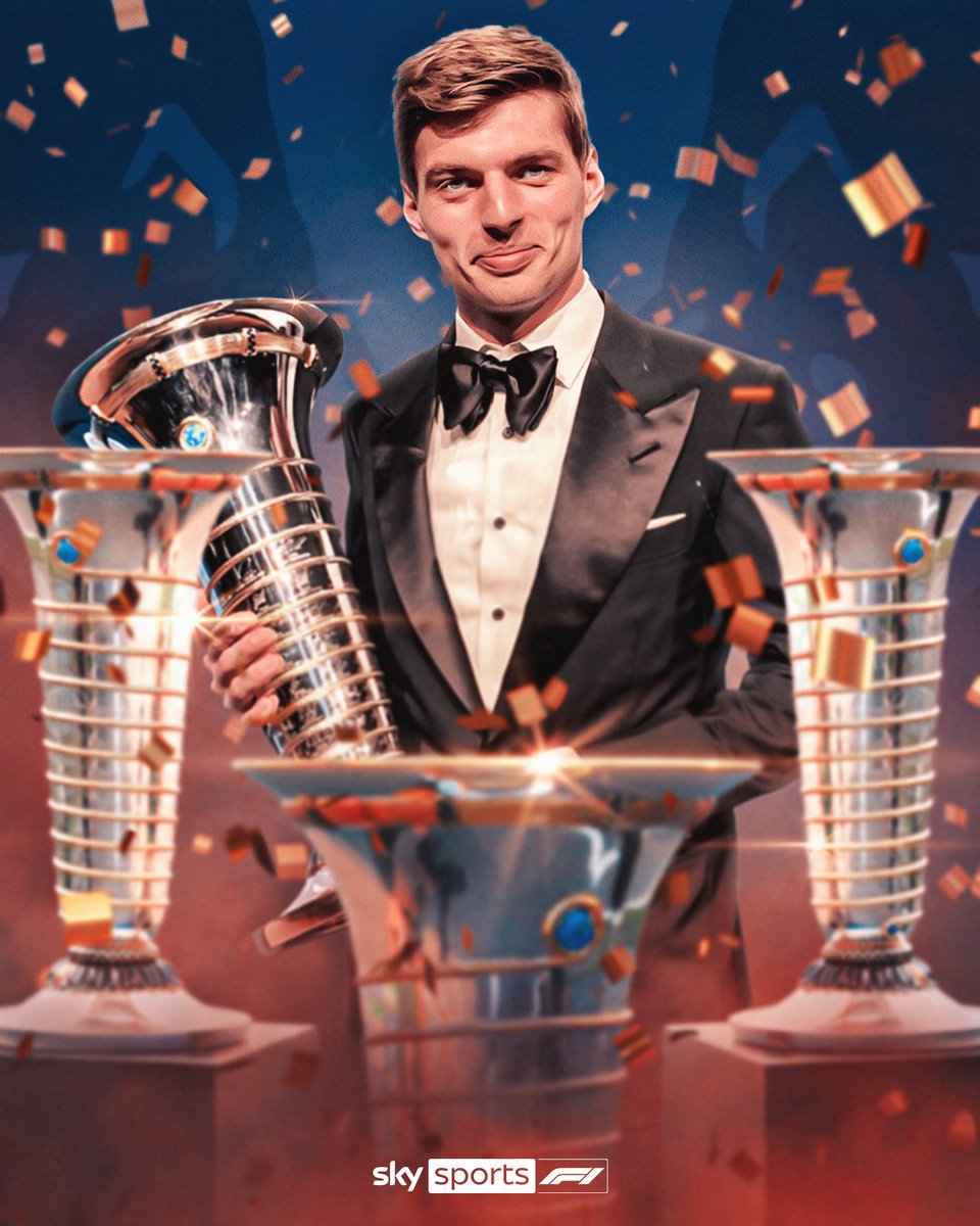 Max Verstappen is a four-time F1 World Champion 🏆🏆🏆🏆