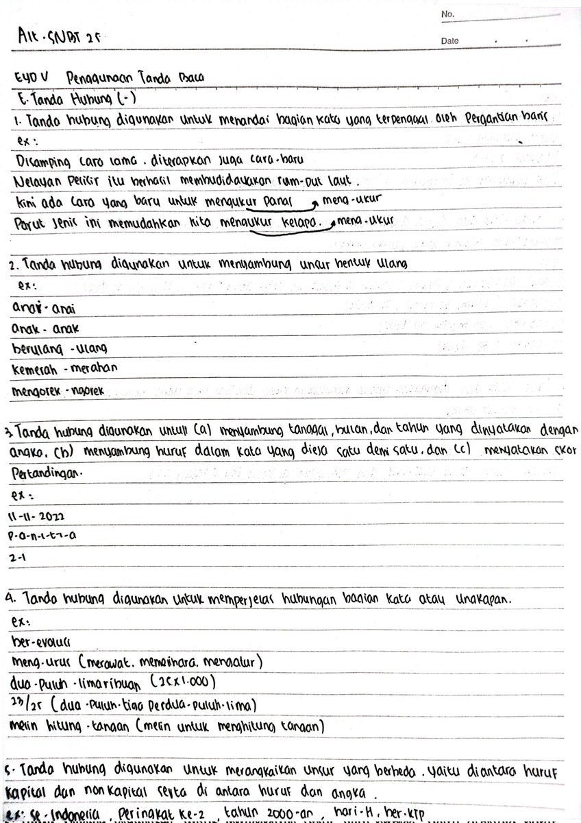 kdotverse's tweet photo. MATERI PBM PPU (PENGGUNAAN TANDA BACA)✨

Halo teman - teman semua, jadi disini gua mau berbagi catatan materi eyd v tentang penggunaan tanda hubung . Jangan lupa di save yaa, buat belajar snbt nyaa.

Sumber : EYD V (https://t.co/qa5C8LSjre)

#studytwt #snbt2025 #snbt https://t.co/GdE5zDYJHG