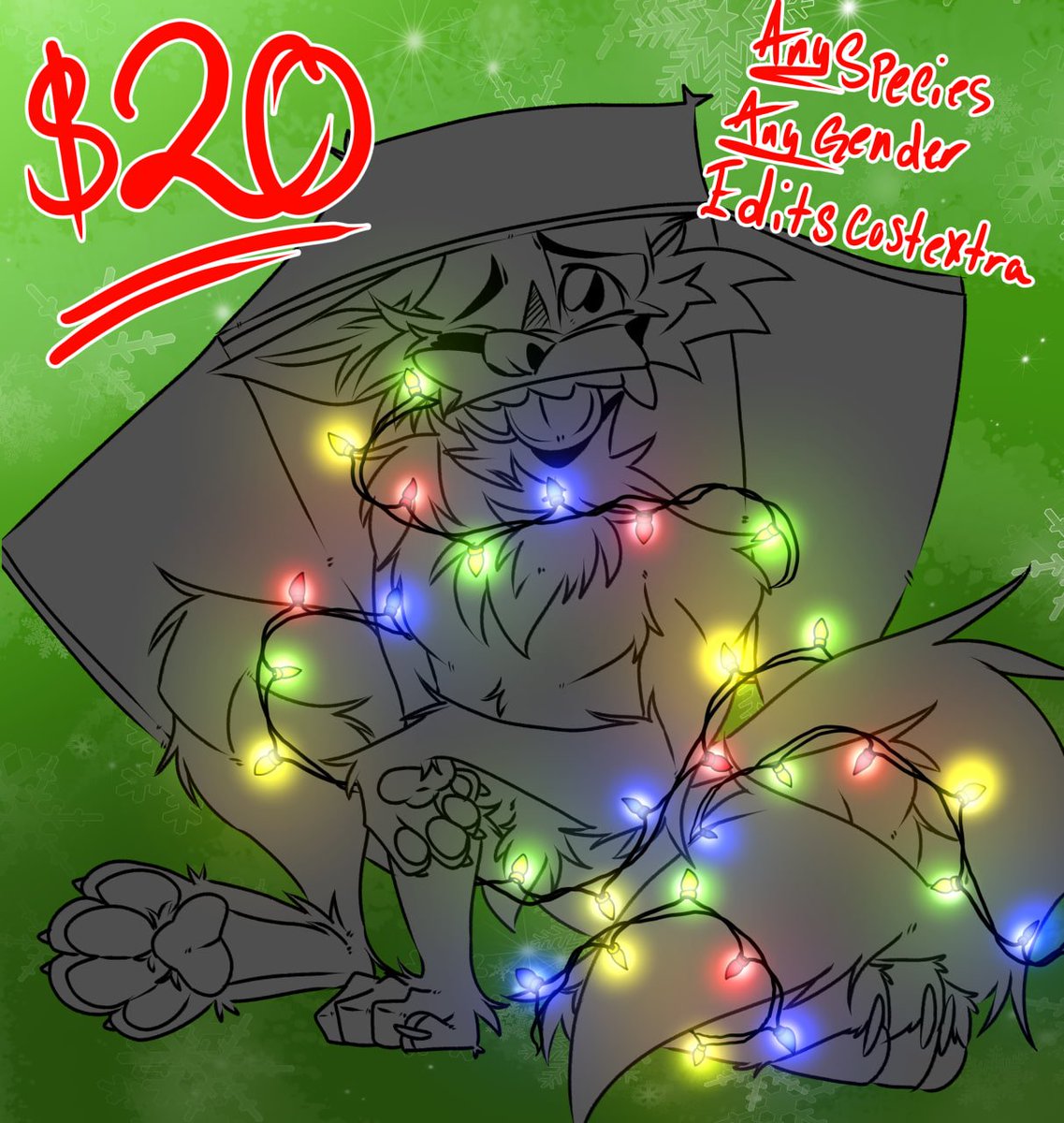 ArtsScratch's tweet photo. Christmas 

#art #furry #furries #furryart #furrycharacter #ych #ychopen #ychcommission https://t.co/UlUfFB5GBa