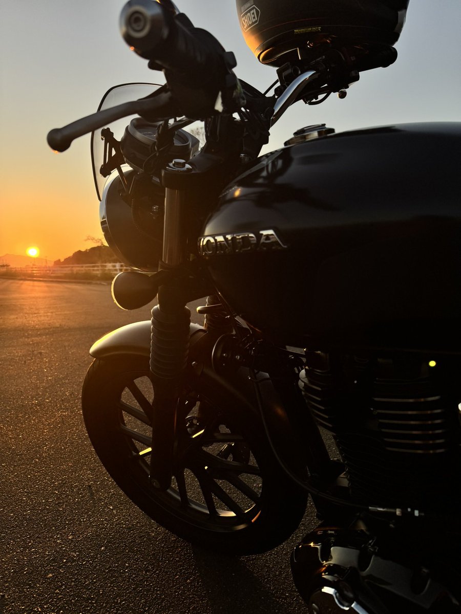 仕事帰り🏍️🌇