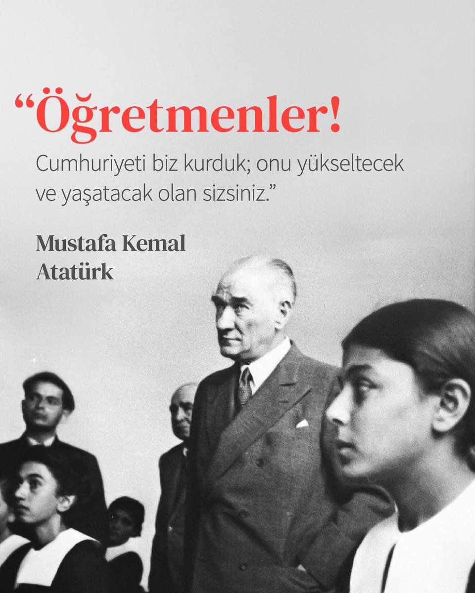 tezcanist's tweet photo. Başta Başöğretmen Mustafa Kemal Atatürk olmak üzere, tüm öğretmenlerimizin 24 Kasım Öğretmenler Günü kutlu olsun. https://t.co/2GPASodZGR