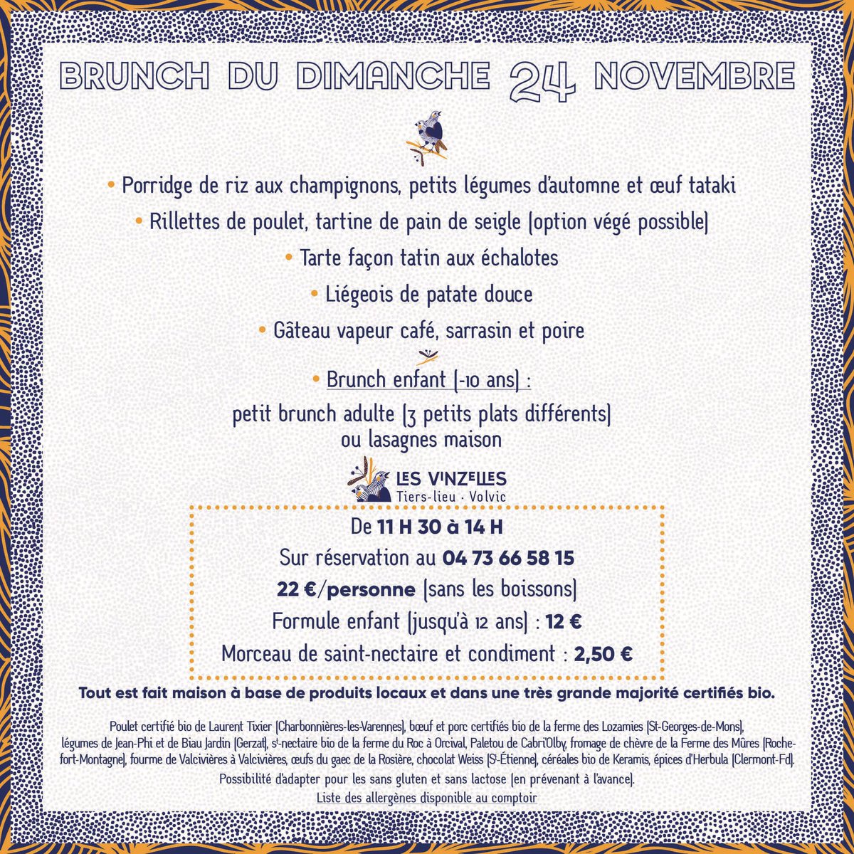 Il reste des places pour le (oui, délicieux) brunch du jour !