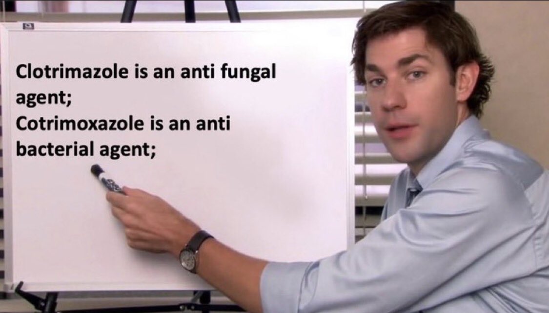 At first i was also confused! #Cotrimazole vs Cotrimoxazole!