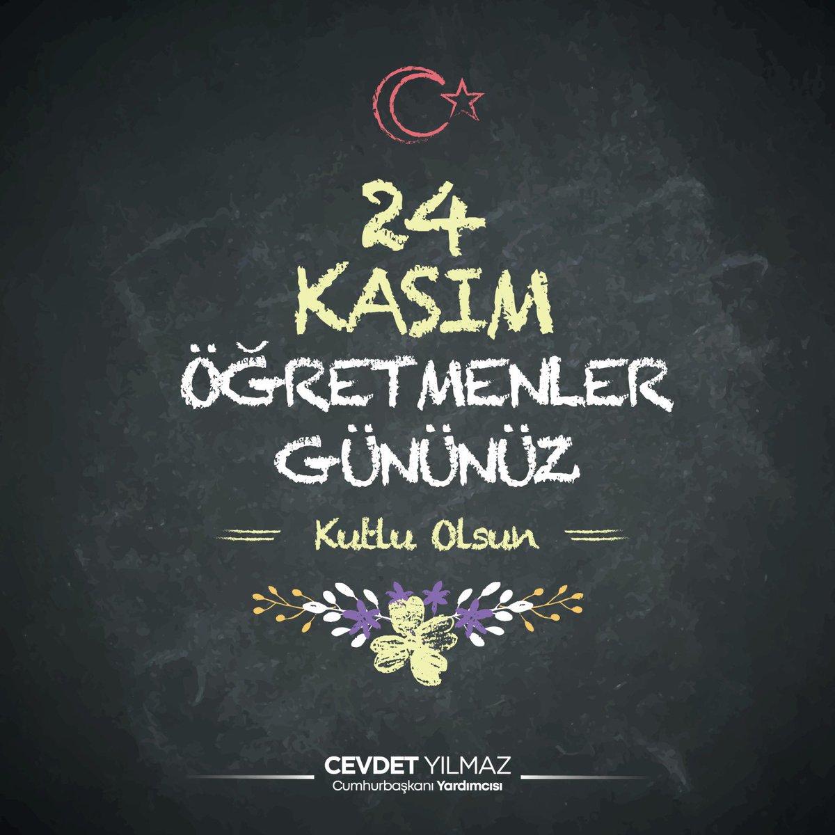 _cevdetyilmaz's tweet photo. Bilgiyi sevgiyle yoğurarak nesillerimizi yetiştiren, ilim ve irfan ordumuzun kıymetli neferleri öğretmenlerimizin #24KasımÖğretmenlerGünü’nü tebrik ediyor; başta Başöğretmen Gazi Mustafa Kemal Atatürk olmak üzere, şehit olan ve ebediyete irtihal eden öğretmenlerimizi saygı ve rahmetle anıyorum.

Bu vesileyle, ülkemizin dört bir yanında büyük bir özveriyle mesleklerini icra eden tüm öğretmenlerimize, emek ve gayretleri için şükranlarımı sunuyor; sağlık, mutluluk ve huzur dolu bir ömür diliyorum.