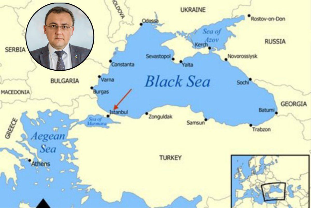 Krieg2026's tweet photo. #UkraineRussiaWar #Kursk #Toretsk #Kurakhove #Kyiv #Kupyansk #ATACM
“Russia was prevented from capturing Odesa and Mykolaiv by Turkiye's closure of the Bosphorus and Dardanelles straits," — Ukrainian Ambassador to Turkiye Bodnar
“We sank one "Moscow", and two more Russian cruisers were waiting in the Mediterranean Sea. And the fact that Turkiye closed the straits, I believe, prevented Russia from using its superiority at sea to capture Odesa, Mykolaiv and other territories, which, according to Moscow's plans, were to be occupied as a result of operations from the sea," he said.