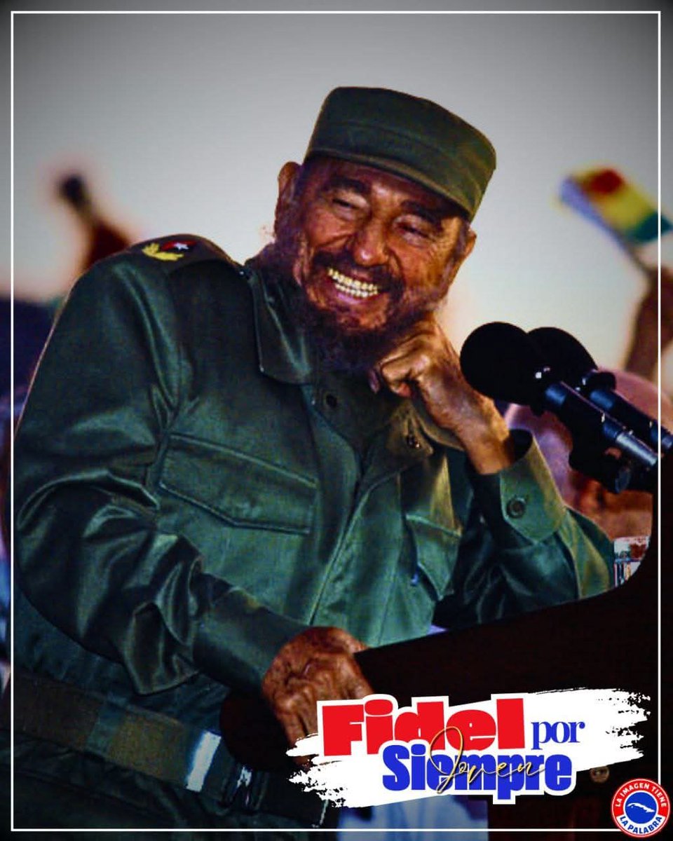 “(…) una de las cosas que ha hecho la Revolución y hacen las revoluciones es elevar al máximo los valores patrios, elevar al máximo la tradición patriótica, los valores espirituales del pueblo”.
#FidelPorSimpre