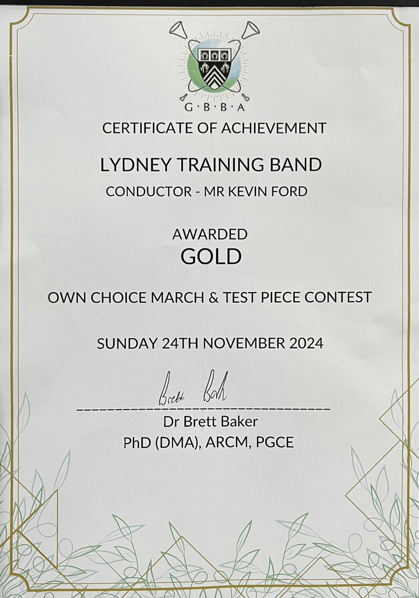 Congratulations to our fabulous Training Band!

They did it again!!! 🥳 🎶