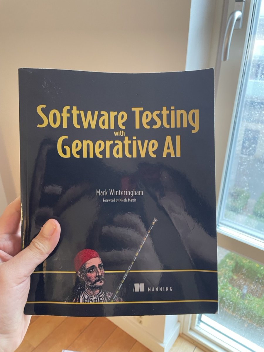 I read Mark Winteringham 's latest book 'Software Testing with Generative AI' and all in all, I'm glad I did.

For the longer version of my book review, check out my blog post below.

nicolalindgren.com/book-review-so…