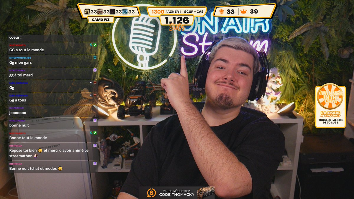 Thomacky's tweet photo. Fin du subathon 2024 après 9 jours et 13 heures ! 

Merci à tous c’était une expérience incroyable et très épuisante en vrai, le record à battre sera de 1126 subs si on se retrouve en 2025 avec encore plus de cadeaux🎁👀

Reprise lundi 17h avec les horaires de d’habitude ! https://t.co/u9wjrnWHth