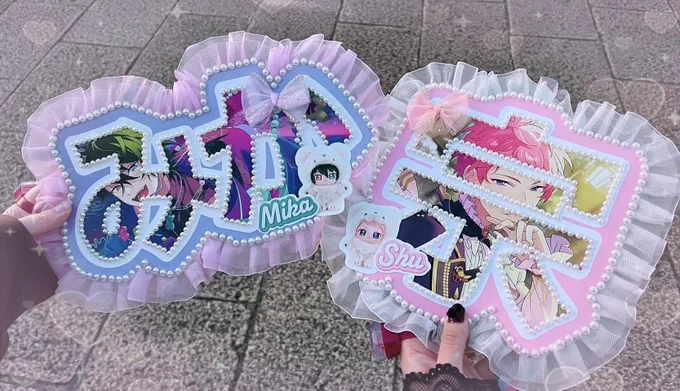 スタライの思い出～! ネームボードがめちゃめちゃ可愛くできて大満足でした…白熊バッグもやっと日の目を見た