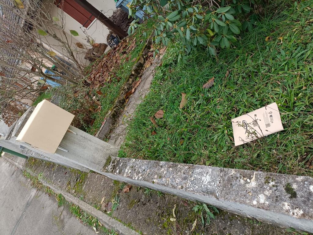 oldsmich's tweet photo. @AmazonFrance normal d'avoir un livreur qui jette le paquet sur la pelouse détrempée alors que nous sommes présents, et ne pas pouvoir se plaindre sur votre site ? comportement juste inadmissible, ça va que le contenu n'était pas fragile... https://t.co/P9PRF83c3Q