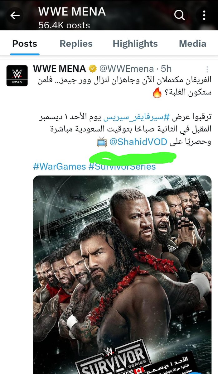 mishalsaad78's tweet photo. حساب wwe العربي .. مع شاهد ونيتلفكس 😅
#shahid #Netflix https://t.co/aLH9ltxRow