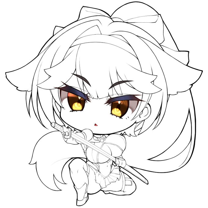 線画終わり!これから塗りに入る! 