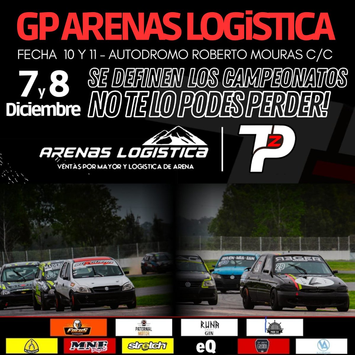 🔝SE VIENE LA ÚLTIMA DEL AÑO
🔥Definición apasionante de las Clase 2 y 3
🏆GP Arenas Logísiticas
🔛Todo puede suceder en esta fecha doble
📍La Plata
🗓️7 y 8 de diciembre