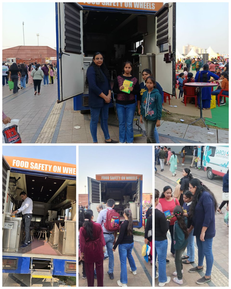 Since inception of IITF-2024 at Pragati Maidan, our technical team with the Food Safety on Wheels is on the ground to sensetize &amp; spread Food Safety Awareness amongst the masses. Few glimpses of yesterday's and today's awareness drive as under. <a href="/NehaBansal31/">Neha Bansal 🇮🇳</a> <a href="/fssaiindia/">FSSAI</a>