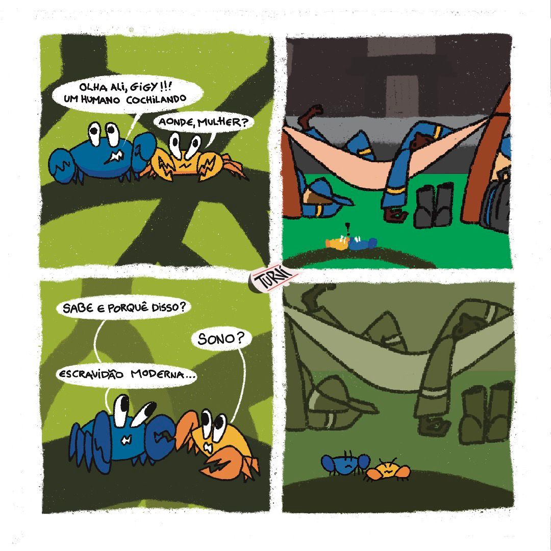 🌱 Arte e jornalismo independente! Voltamos com mais uma tirinha na Mangue Jornalismo, assinada por <a href="/turviartes/">TURVÍ</a>. Turví traz uma provocação sobre um tema que estamos discutindo bastante: as condições de trabalho.