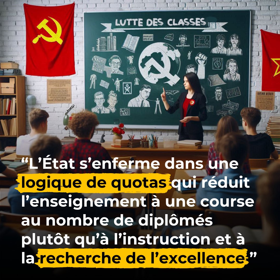 "L’Éducation nationale repose sur l’idée erronée selon laquelle toute personne devrait pouvoir faire des études."
🖊️ @CypherAda 
👉 lenouveaulibertarien.fr/pour-redonner-…